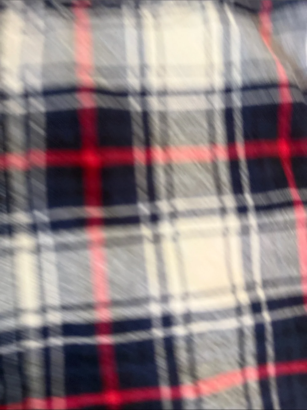 GAP Navy, White & Red Plaid Button-Down Shirt